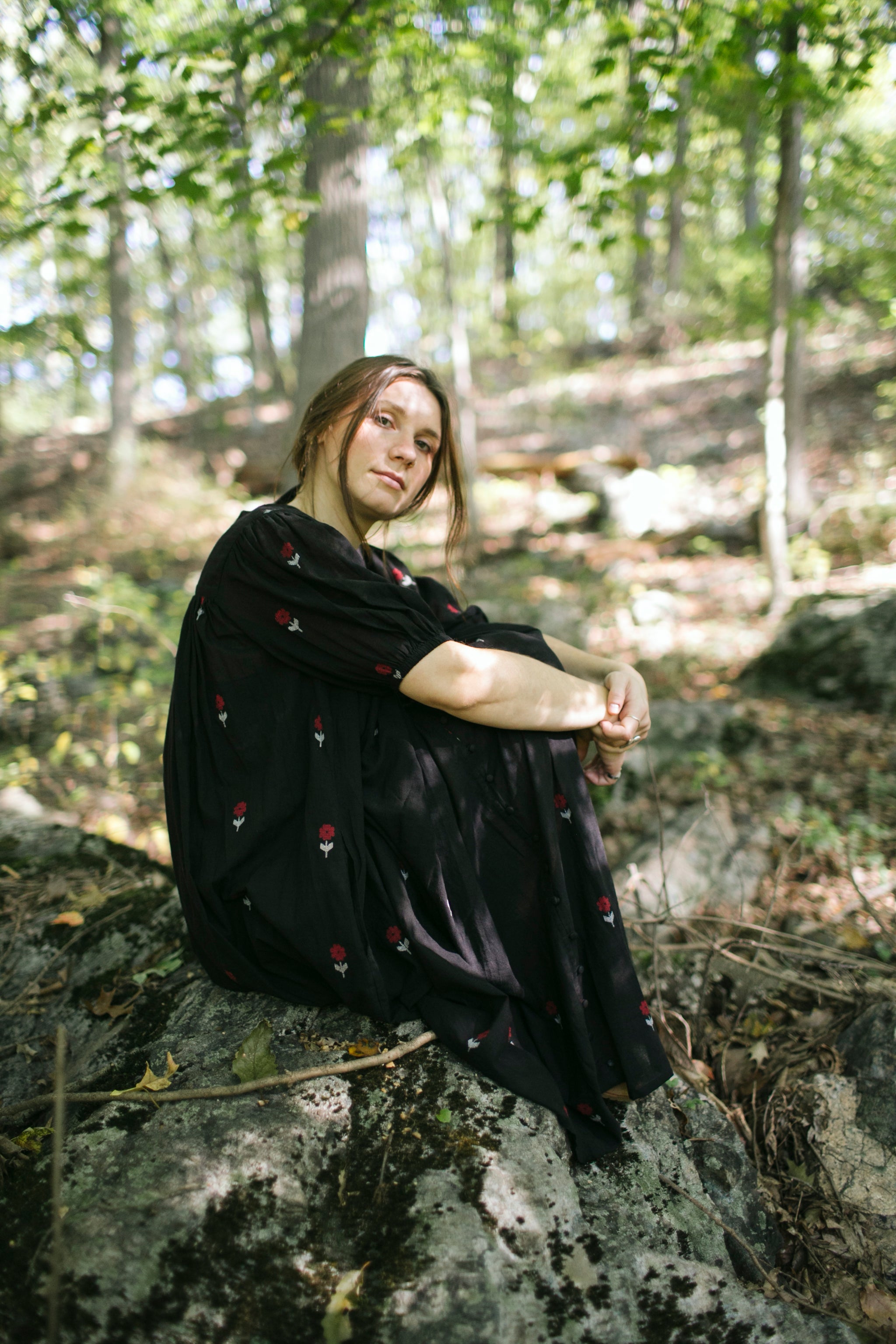 Poppy Motif Dress – Skippy Cotton