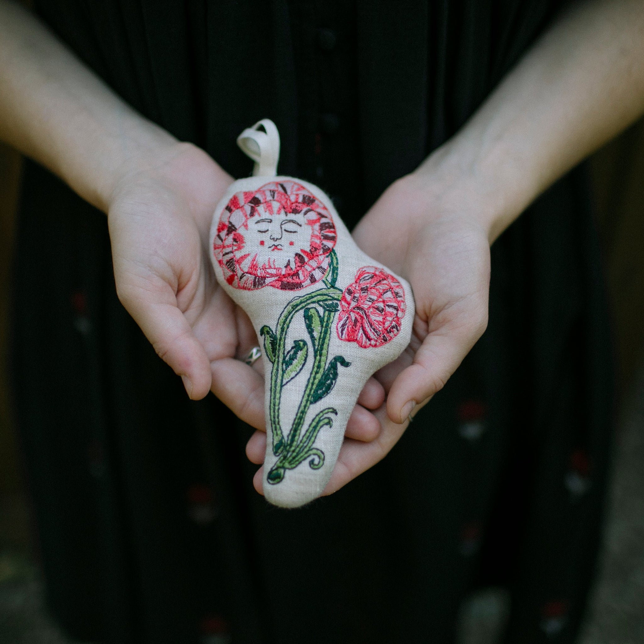 Embroidered Ornaments & Textile Tokens – Skippy Cotton