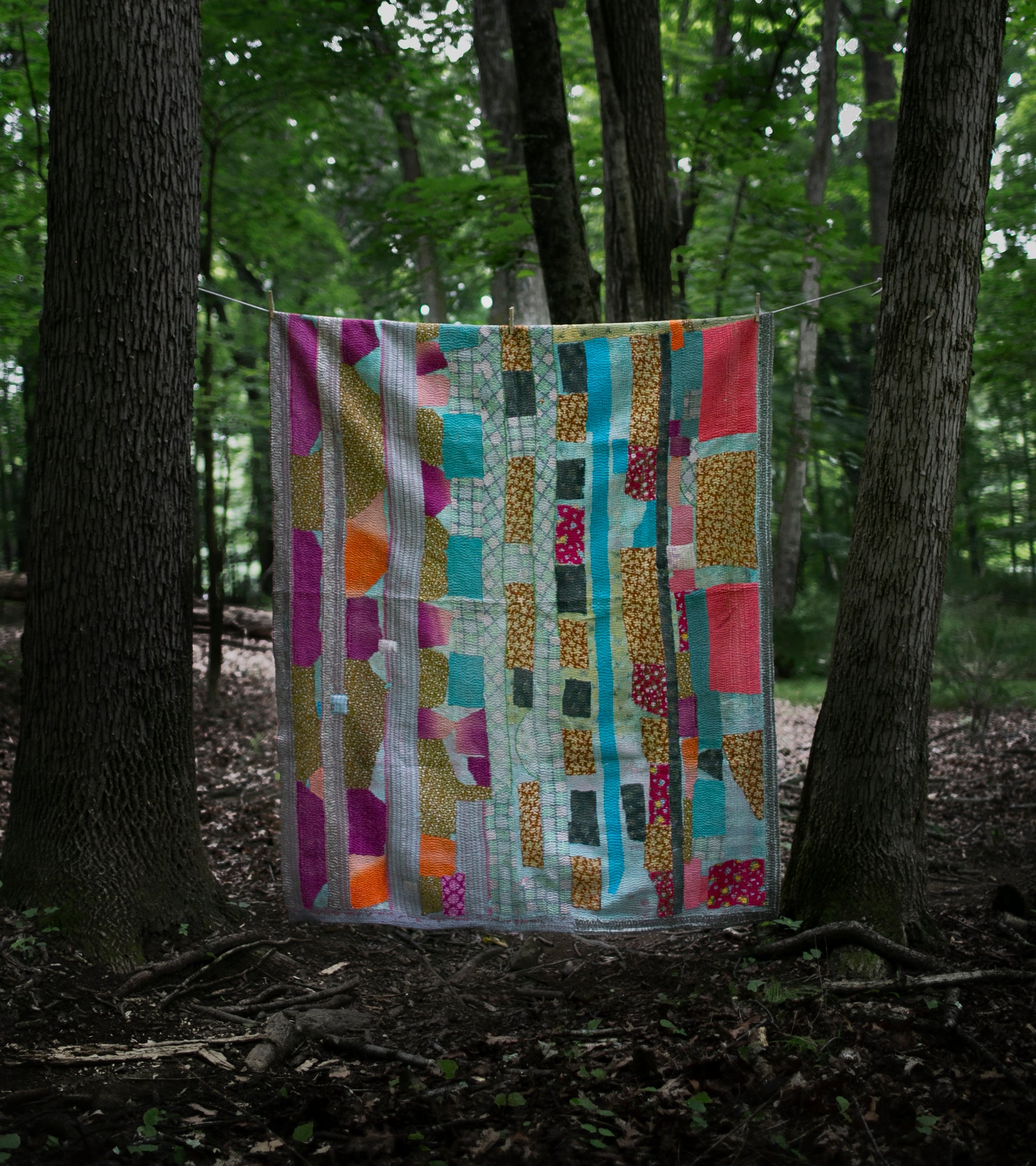 Beautiful outlet Vintage Kantha Quilt