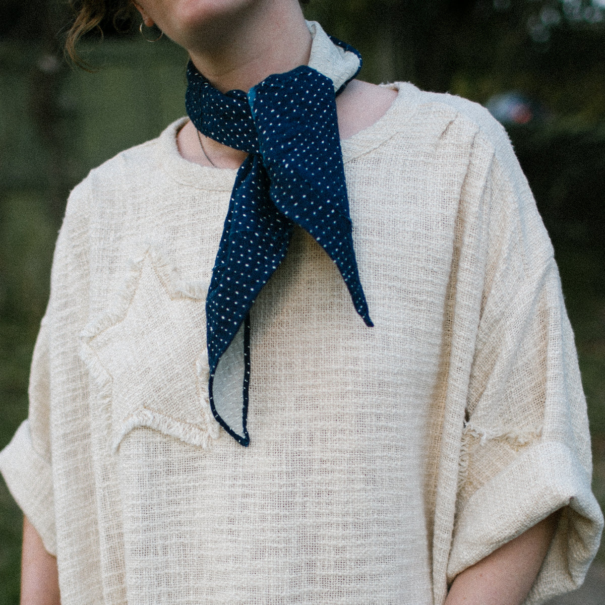 Hand-Quilted Bandana by 11:11 – Skippy Cotton