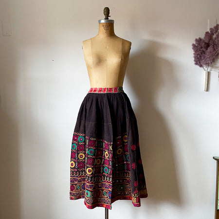 Vintage Skirt Made in India Skippy Cotton